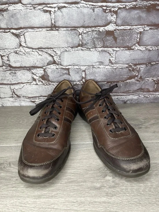 Mephisto Bonito Air-Jet Brown Leather Lace Up Walking Shoes Men’s sz 12M US/45EU - Picture 10 of 14